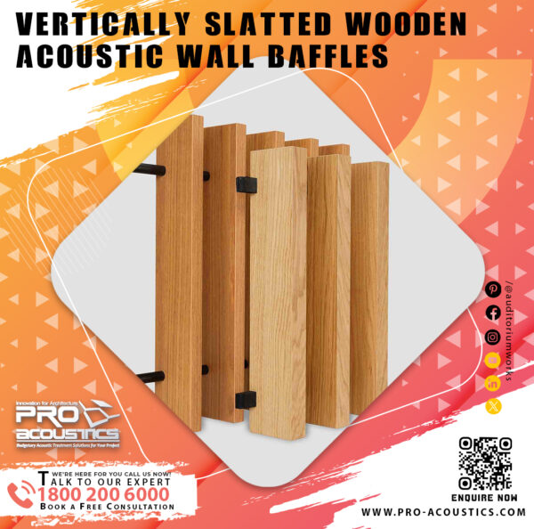 104.jpg Vertically Slatted Wooden Acoustic Wall Baffle