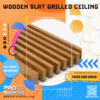 105.jpg Wooden Slat Grilled Acoustic Ceiling
