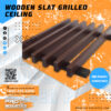106.jpg Wooden Slat Grilled Acoustic Ceiling