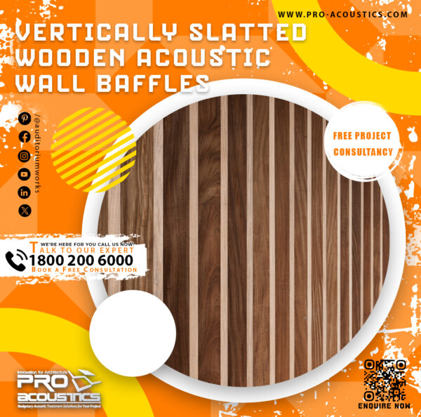 75-4.jpg Vertically Slatted Wooden Acoustic Wall Baffle