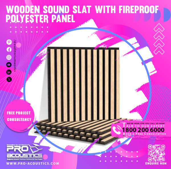 77.1.jpg Wooden Sound Slat with Polyester felt panel