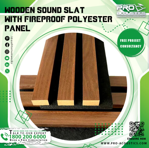 86-1.jpg Wooden Sound Slat with Polyester felt panel