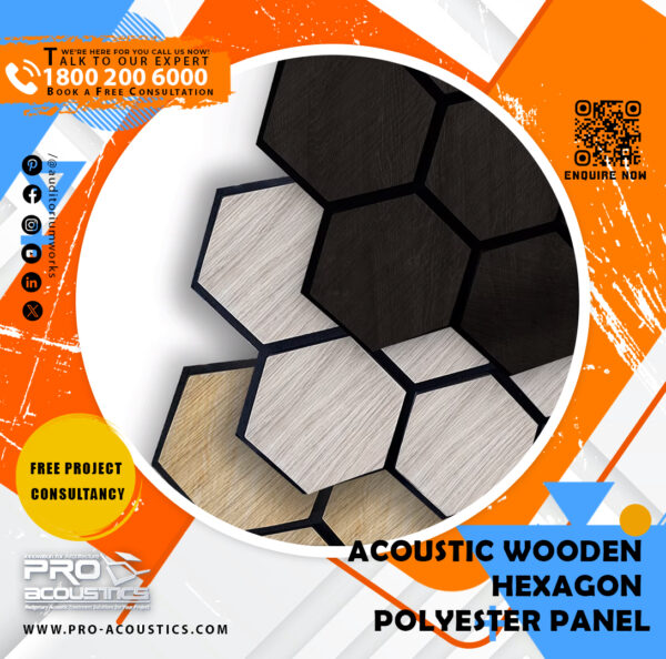 Acoustic-Wooden-Hexagon-Polyester-panel.jpg Acoustic Wooden Hexagon Sound absorbing Polyester panel
