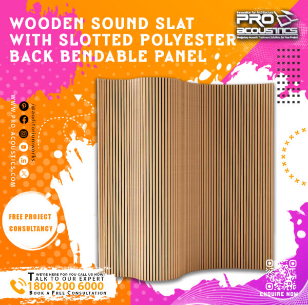 Bendable-slat-4.jpg Wooden Sound Slat with Slotted Polyester Back Bendable panel