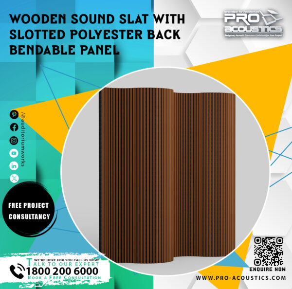 Bendable-slat.jpg Wooden Sound Slat with Slotted Polyester Back Bendable panel