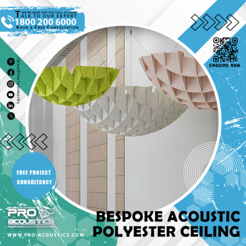 Bespoke Acoustic polyester ceiling