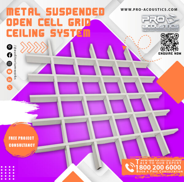 Metal-Suspended-Open-Cell-Grid-Ceiling-System-3.jpg Metal Suspended Open Cell Grid Ceiling System