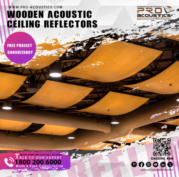 Acoustic Wooden Sound Reflectors