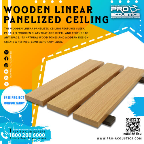 Wooden Linear Panelized Ceiling
