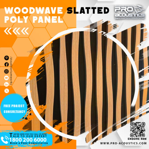 Woodwave slatted Poly Panel